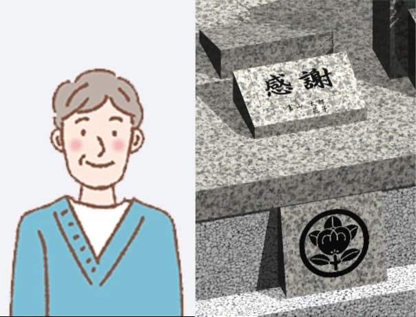 お一人目の納骨イメージ